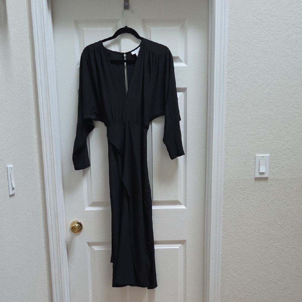 Topshop Black Long Sleeve Dress